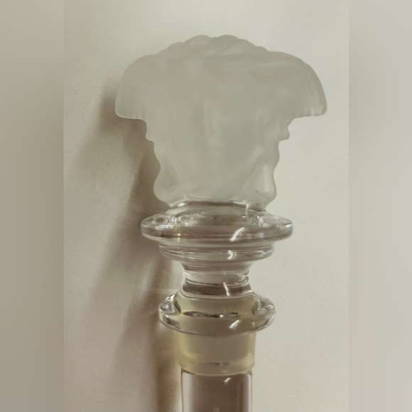 New in Box Versace Rosenthal Crystal Bottle Stopper Medusa Head on both sides - Picture 2 of 16